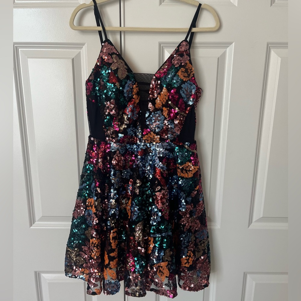 Sequined Mini Dress